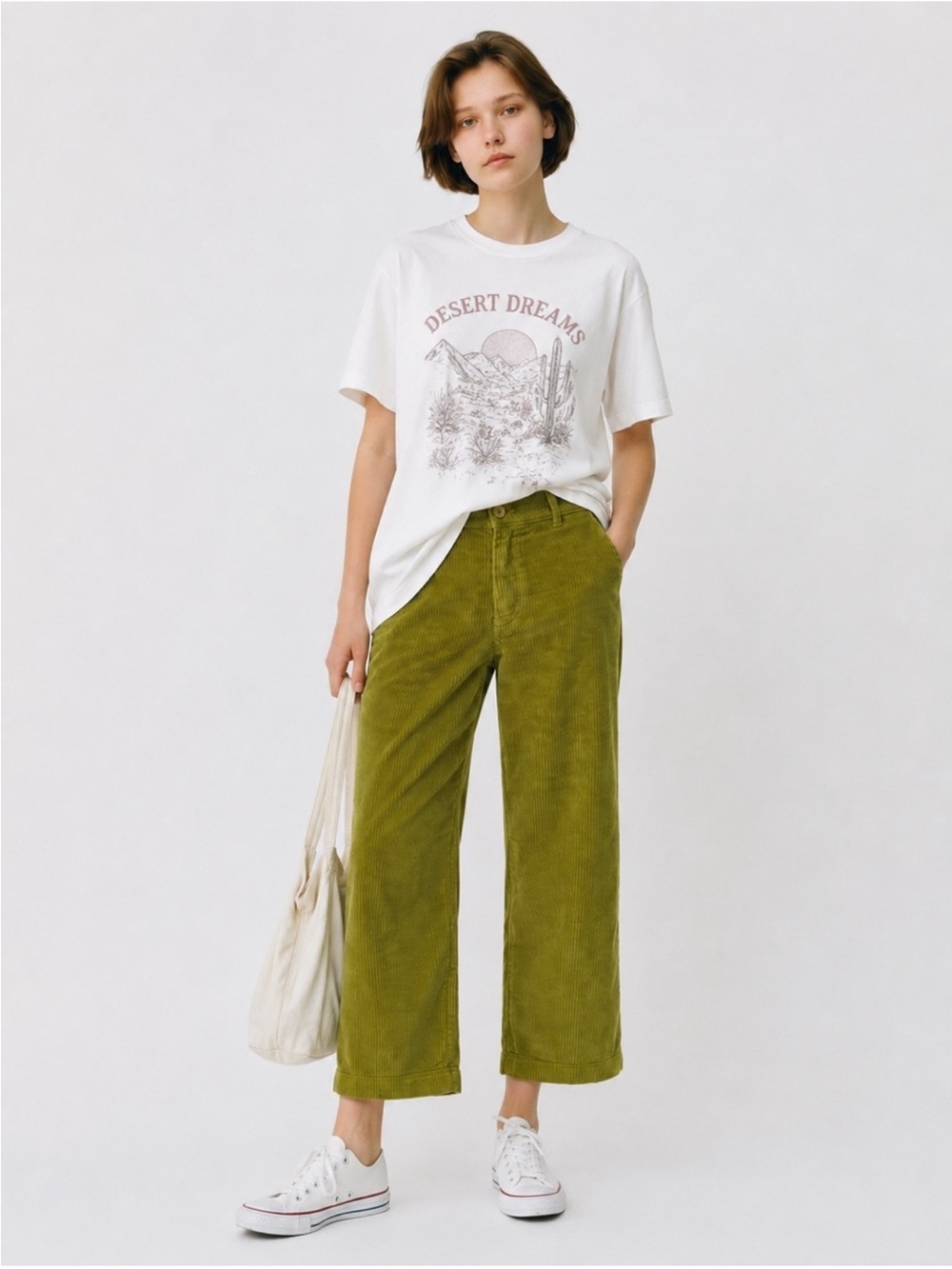 Lacausa Corduroy Trousers - Blue Cotton Corduroy pants - size 4 - Picture 6 of 8